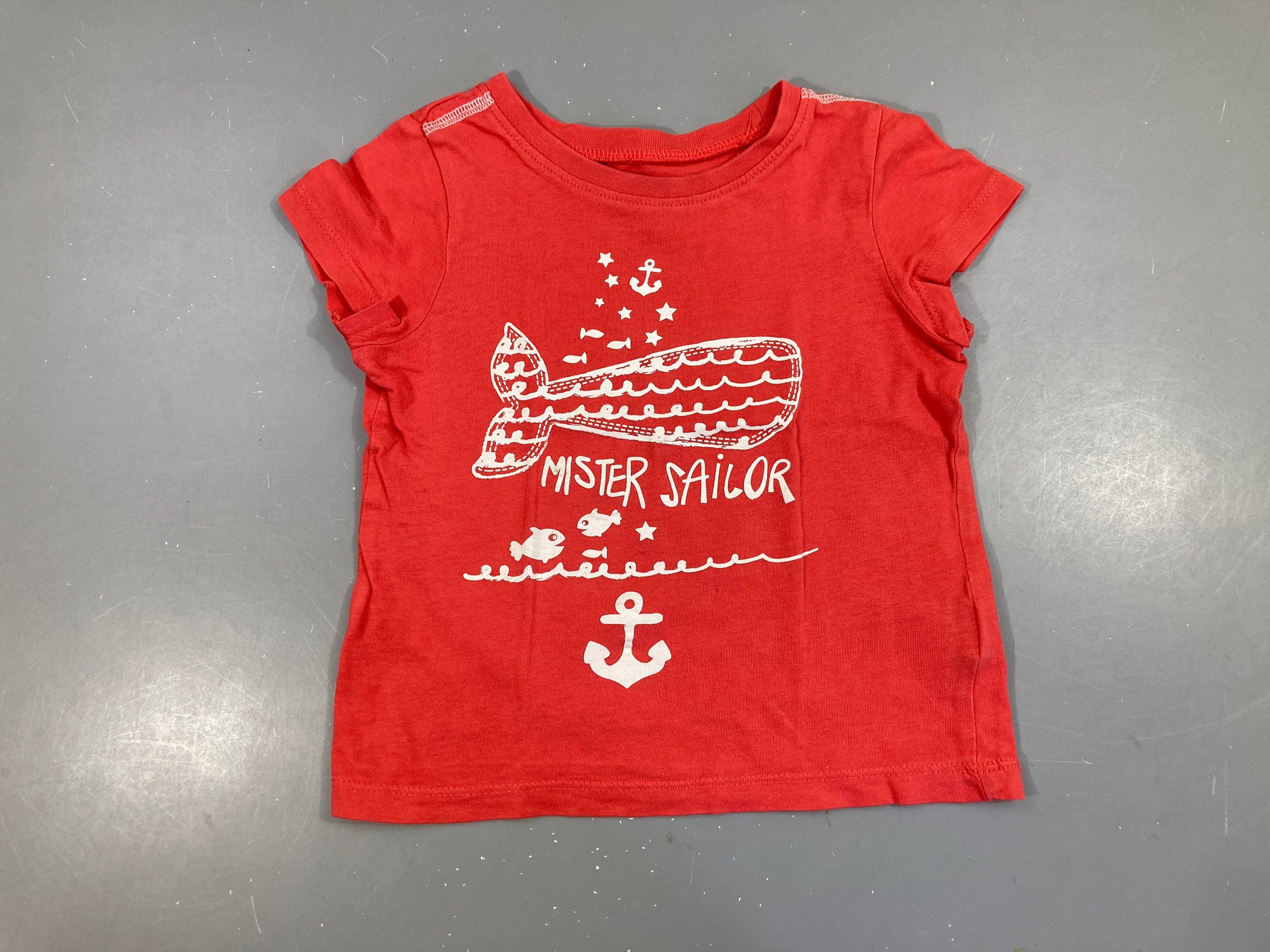 T-shirt m.c rouge clair sous-marin Sailor