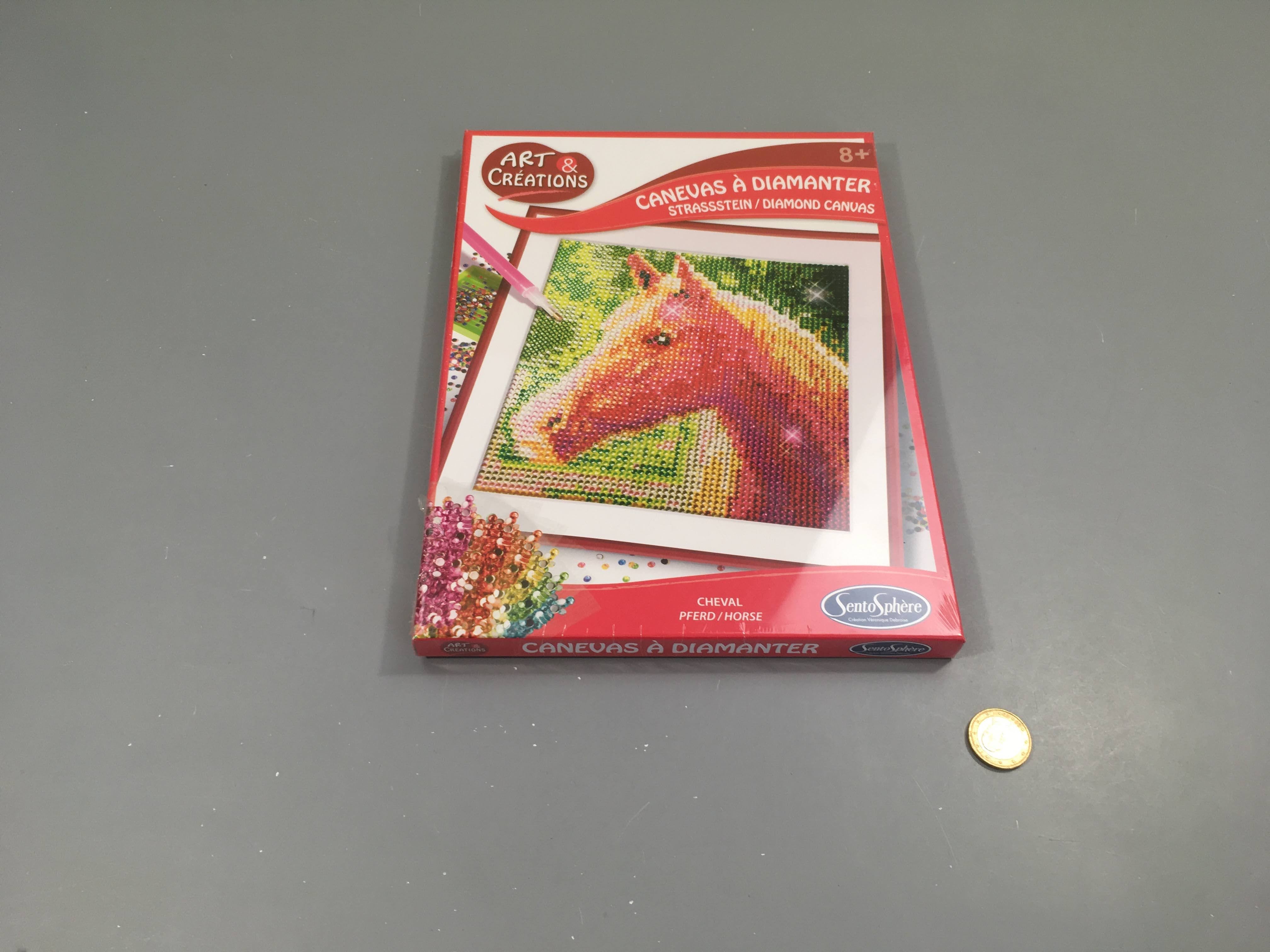 Neuf-sous blister-Canevas à diamanter, +8a