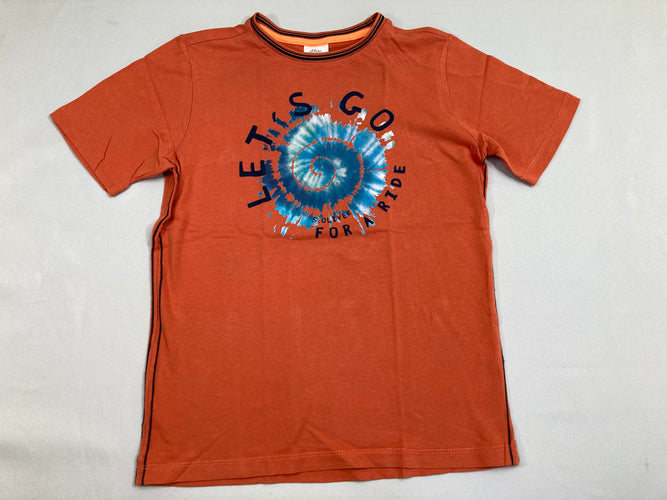 T-shirt m.c orange Let's Go, moins cher chez Petit Kiwi