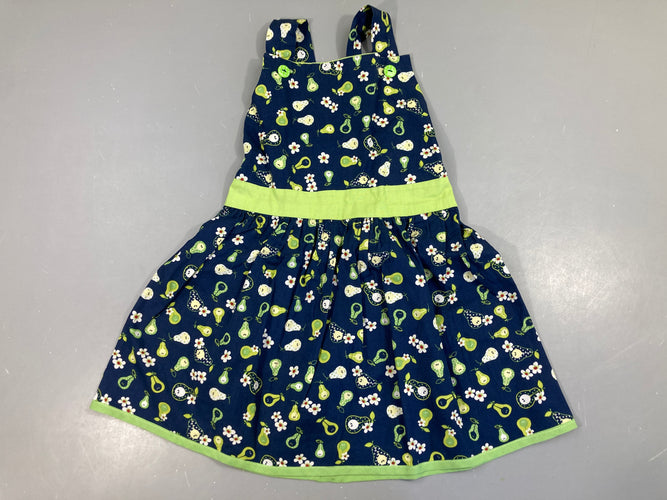 Robe s.m bleue poires Karibou, moins cher chez Petit Kiwi