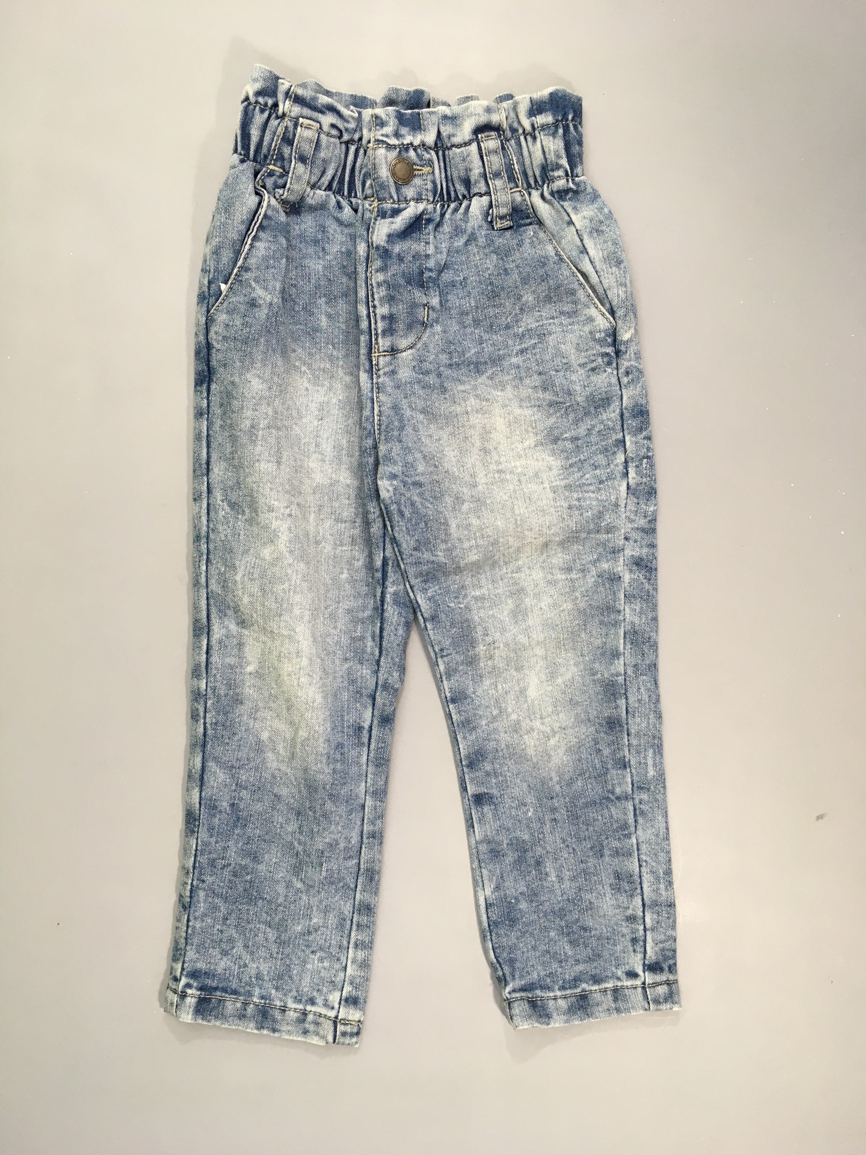 Jeans effet délavé