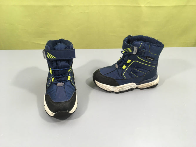 Bottes d'hiver bleu-jaune, moins cher chez Petit Kiwi