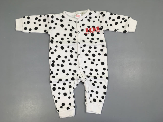 Combinaison jersey blanc 101 Dalmatians, moins cher chez Petit Kiwi
