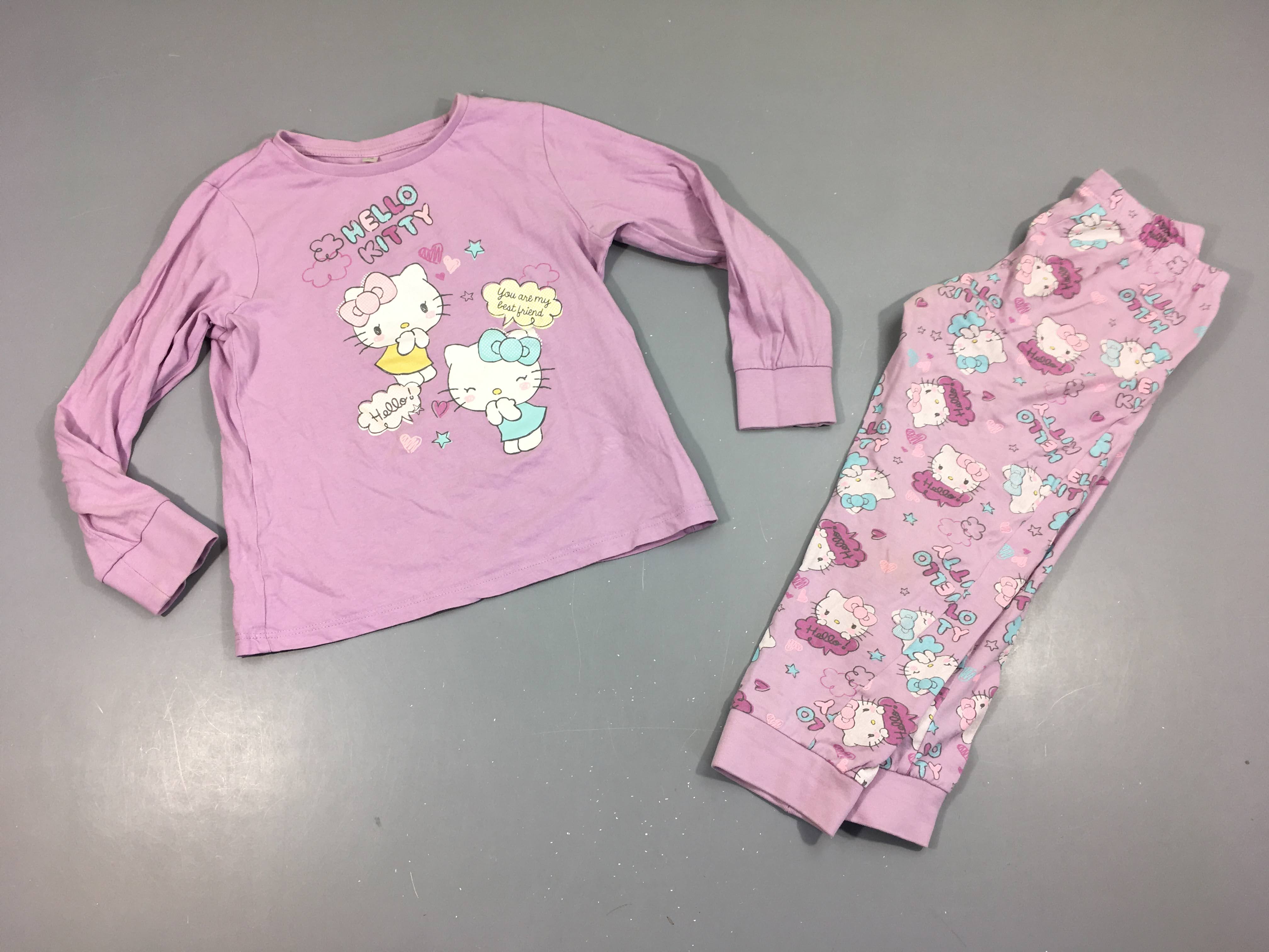 Pyjama 2pcs jersey lilas Hello Kitty