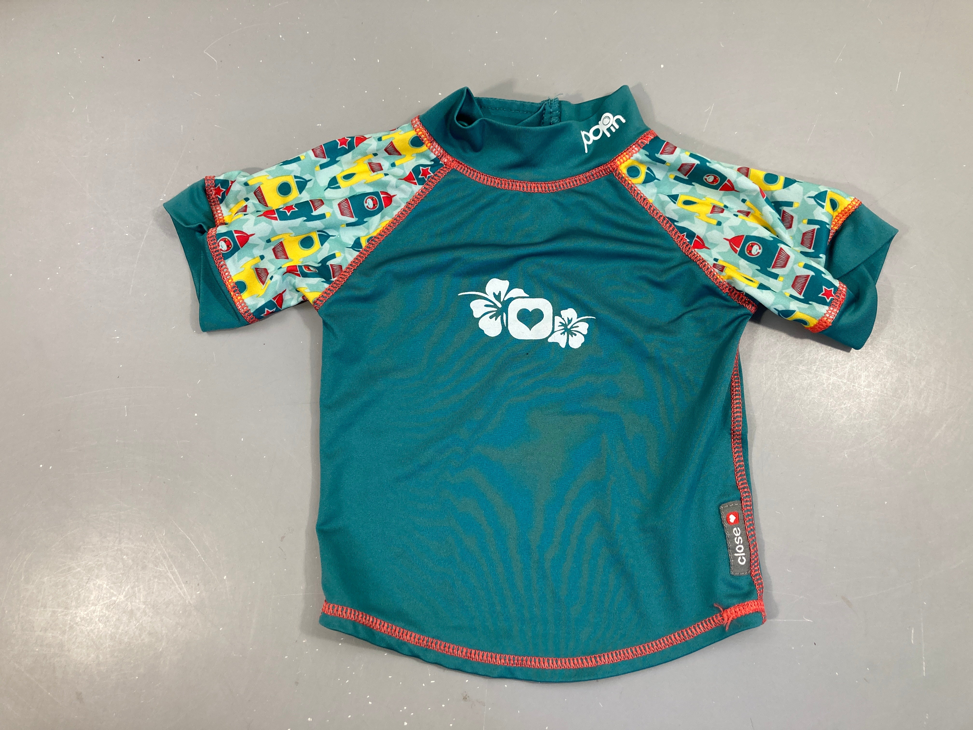 T-shirt m.c Anti UV vert fusées Close