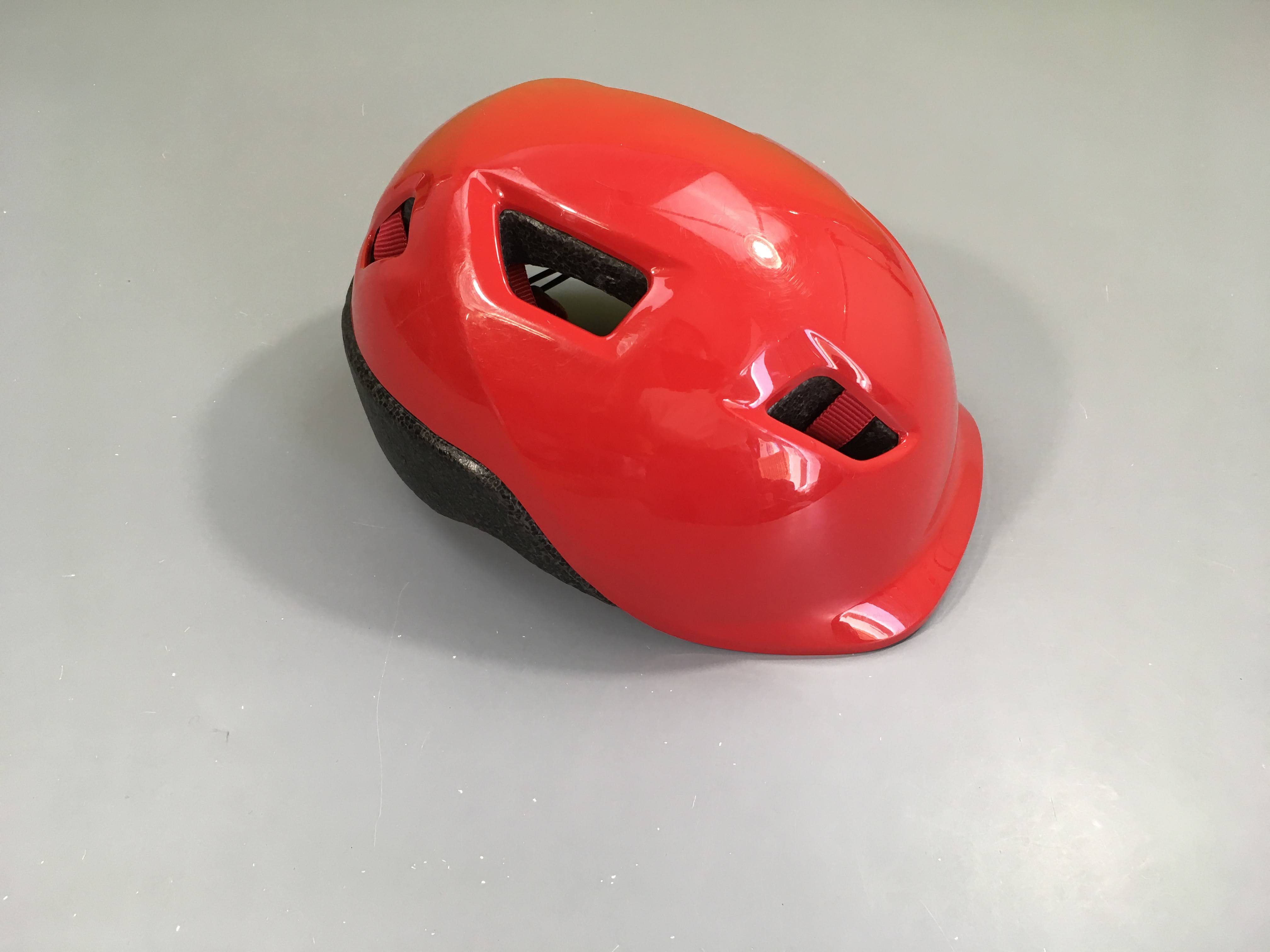 Casque vélo B'twin rouge 48-52cm