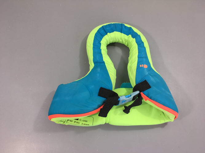 Gilet de natation bleu Nabaiji 15-25kg, moins cher chez Petit Kiwi