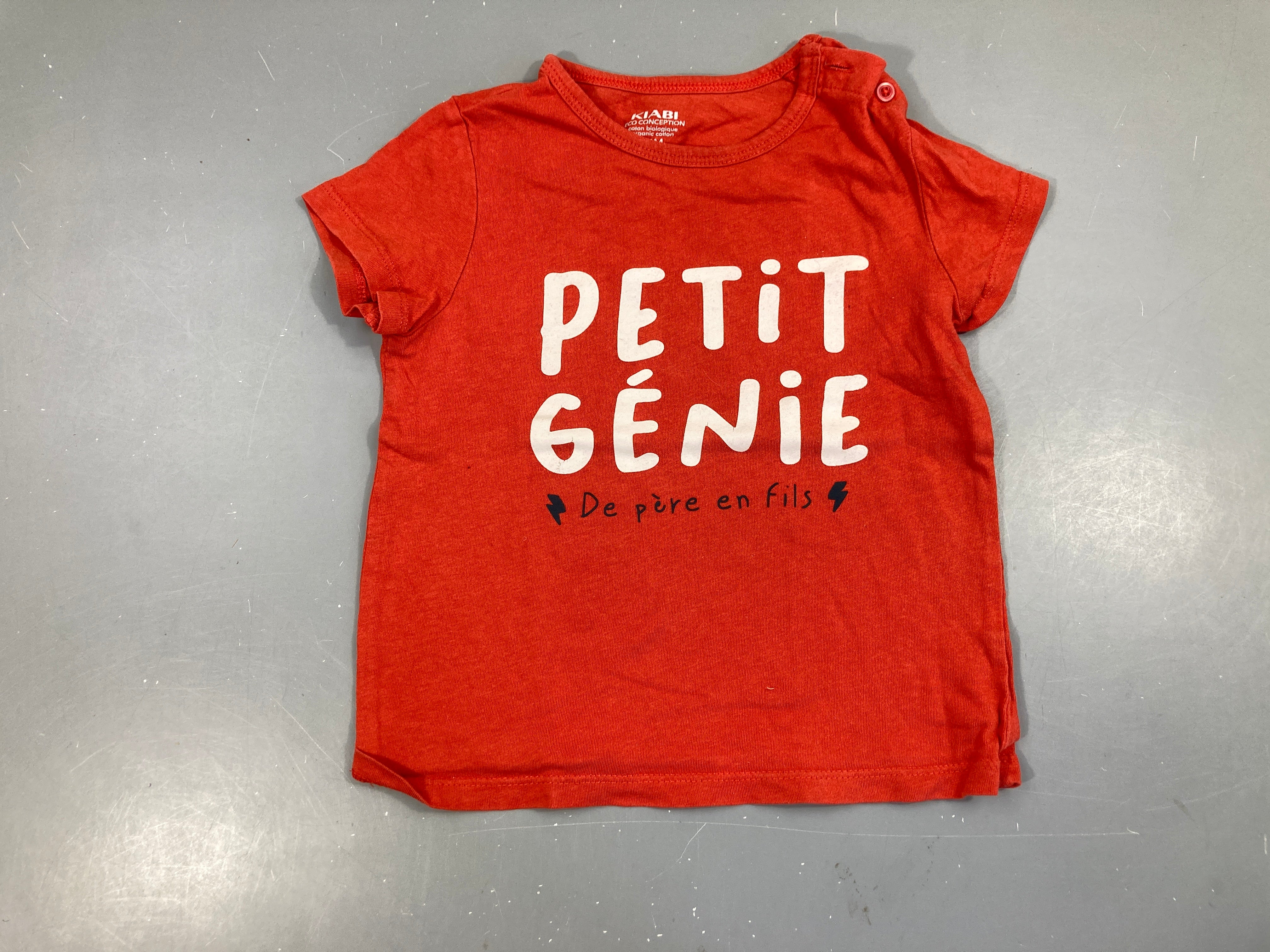 T-shirt m.c rouge génie