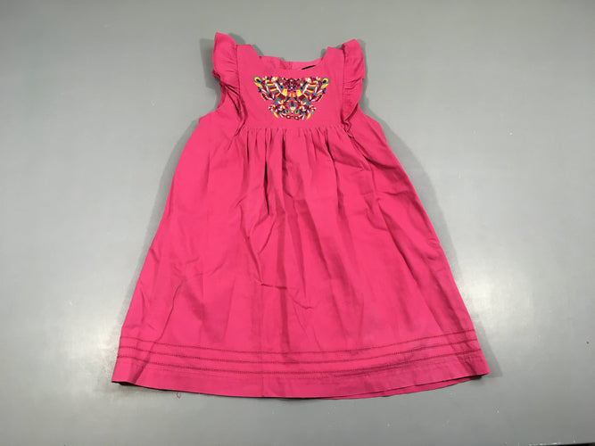 Robe s.m rose 100%Coton légèrement délavée couture un peu effiloché arrière!, moins cher chez Petit Kiwi