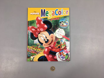 Minnie Mega color+Stickers (défaut-corné sur quelques pages au milieu du livre)