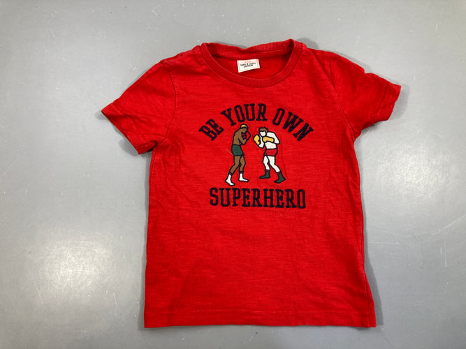 T-shirt m.c rouge flammé boxers, moins cher chez Petit Kiwi