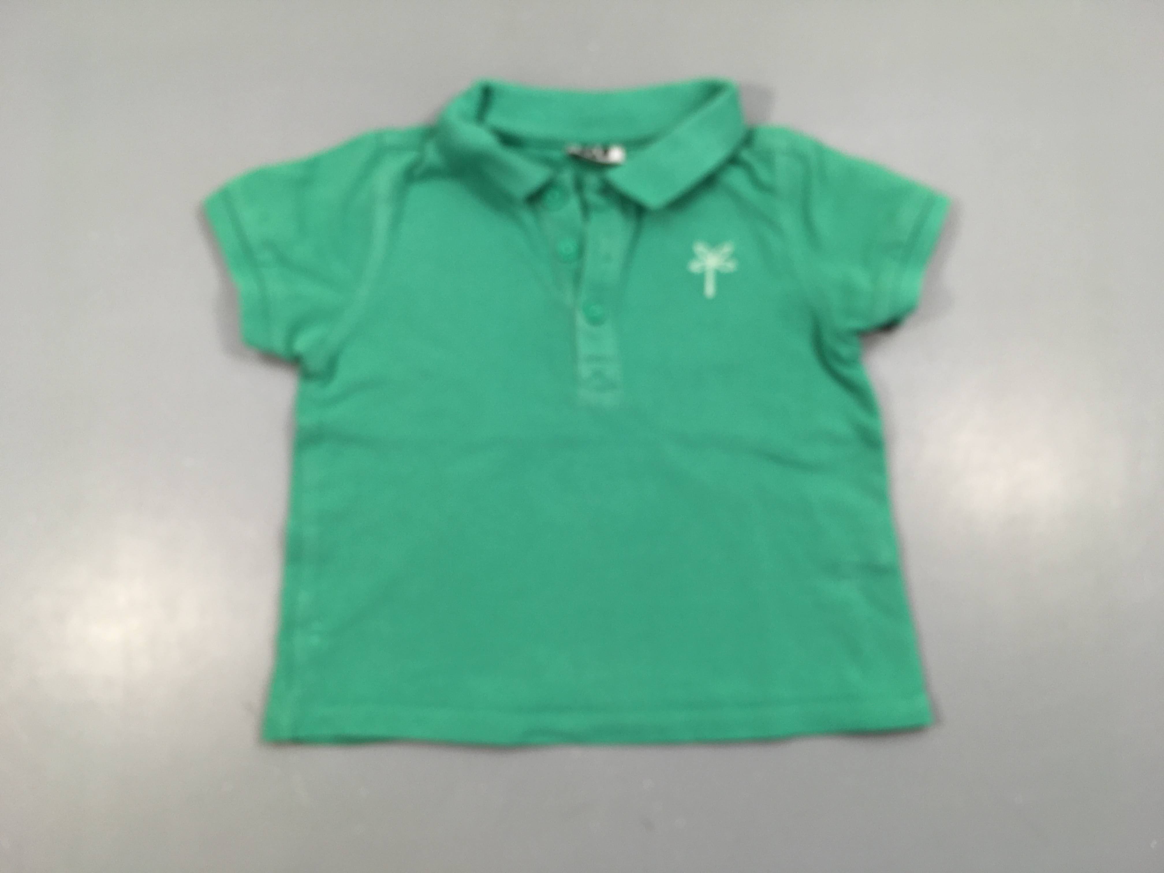 Polo m.c vert Palmier