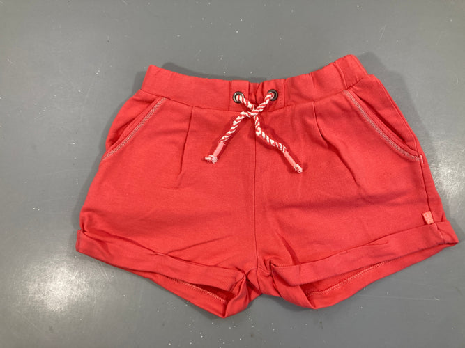 Short molleton rose à revers, moins cher chez Petit Kiwi
