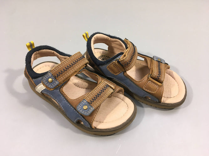 Sandales brun/bleu, Buggy shoes, moins cher chez Petit Kiwi