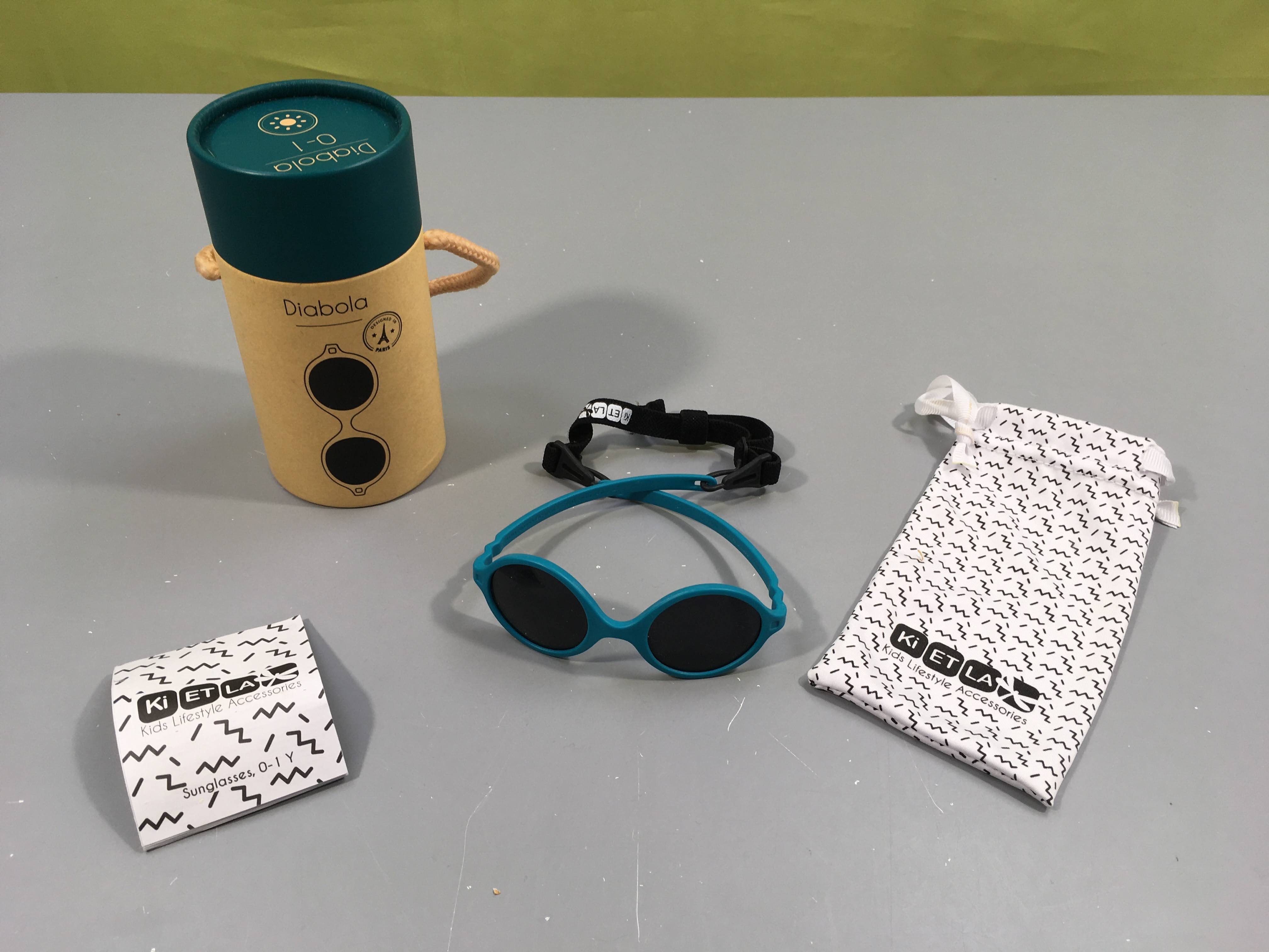 Lunettes de soleil Diabola 2.0 bleu denim 0-1 an, Ki et La