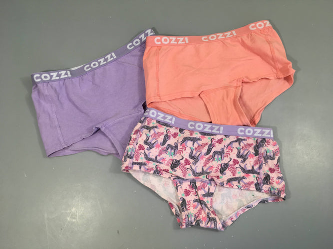 3 Culottes Cozzi rose-saumon mauve, moins cher chez Petit Kiwi