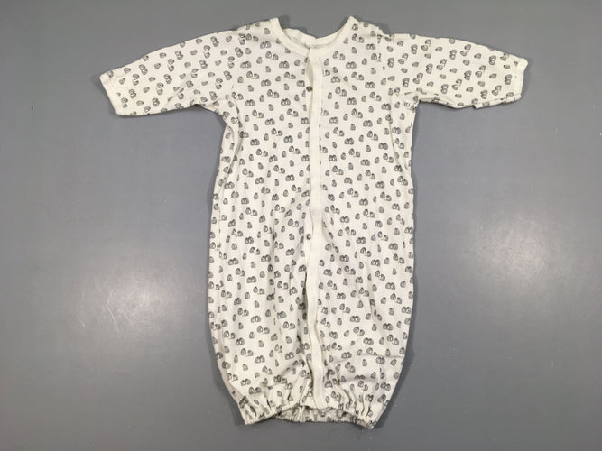 Combisac jersey blanc pingouins Fonction 2 en 1 : Peut se pressionner pour former une combinaison longue (jambes séparées) ou une gigoteuse sans pieds comme un petit sac., moins cher chez Petit Kiwi