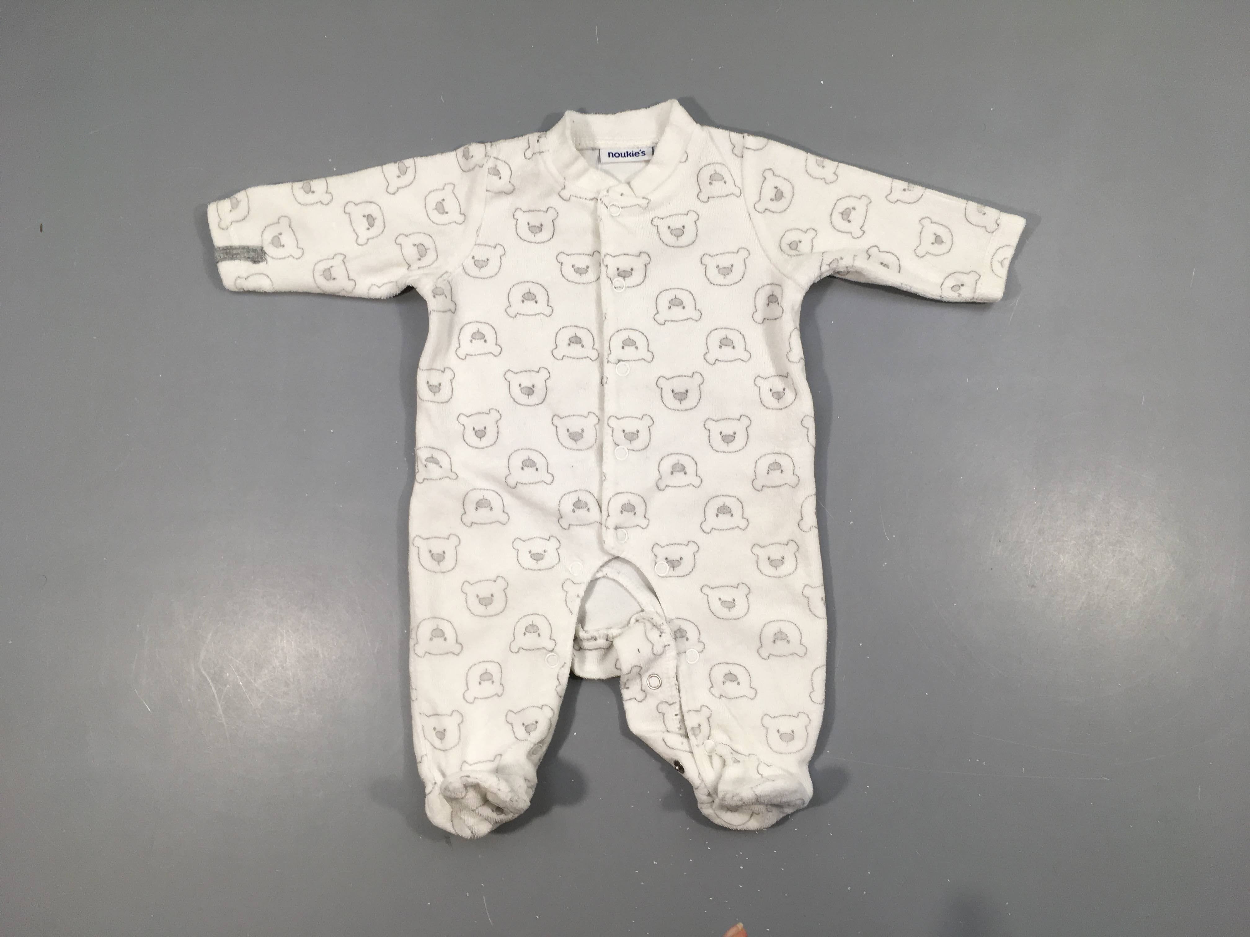 Pyjama velours blanc Nouky