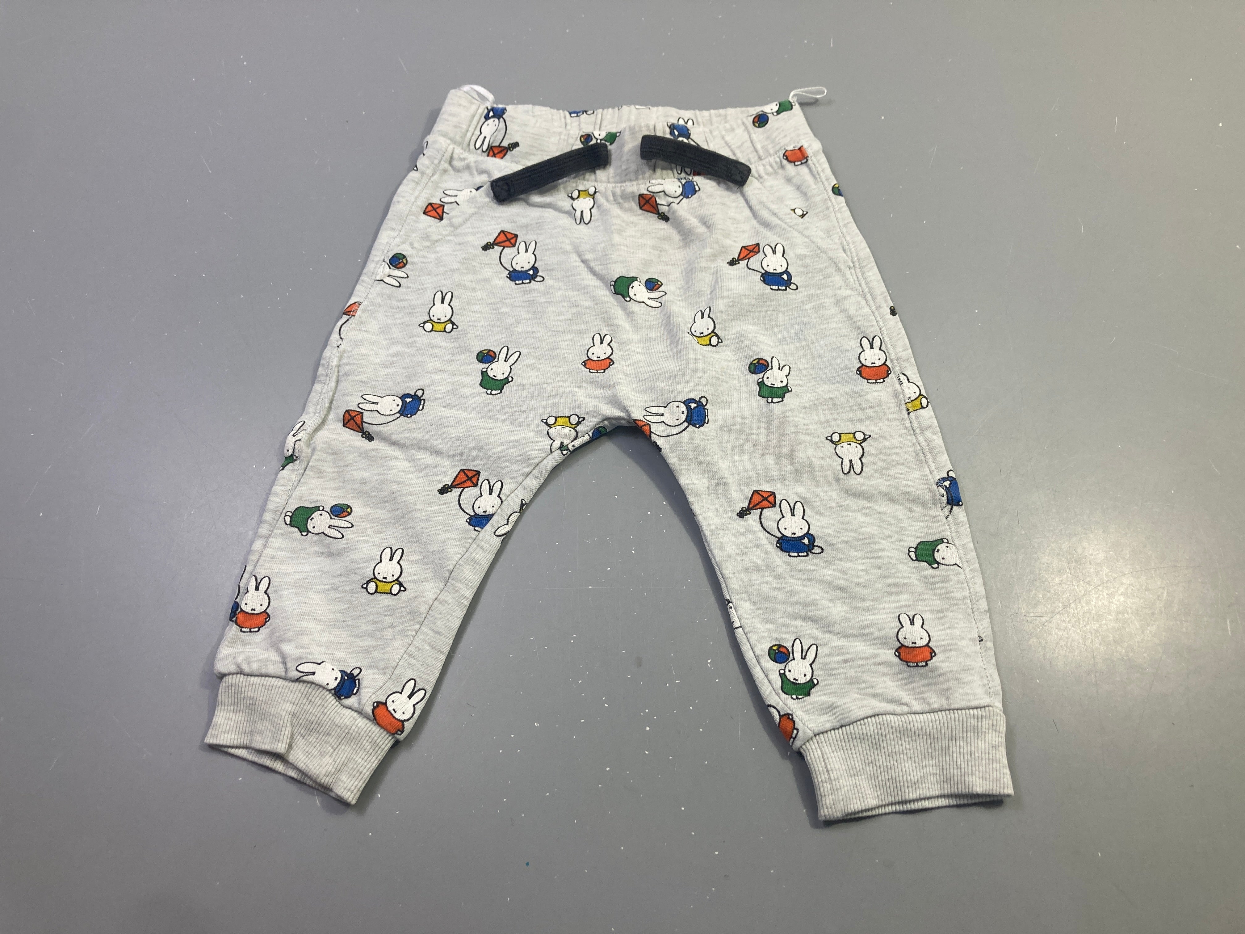 Pantalon mlt gris chiné lapins colorés