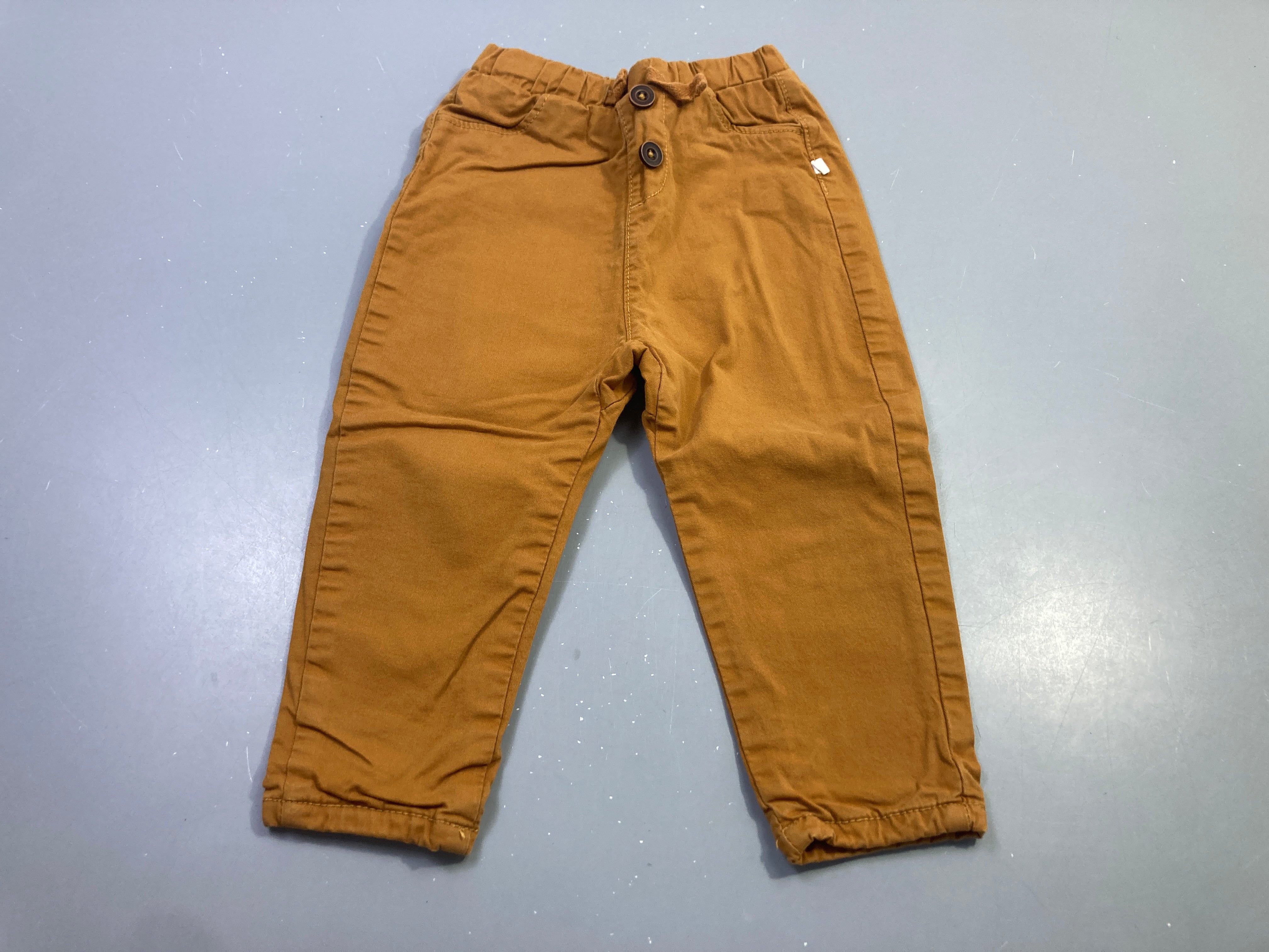 Pantalon camel bouton taille dj
