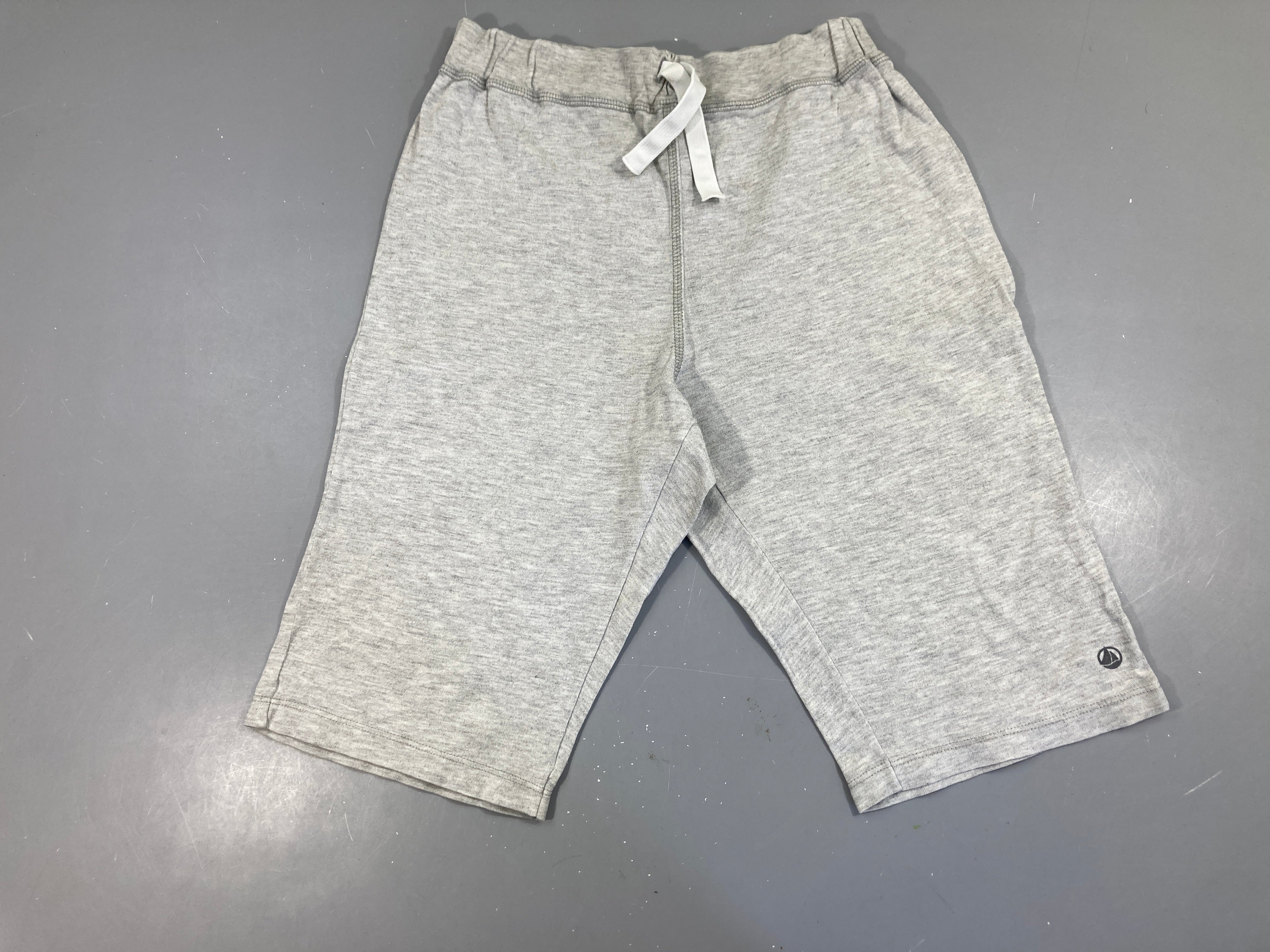 Bermuda molleton gris chiné