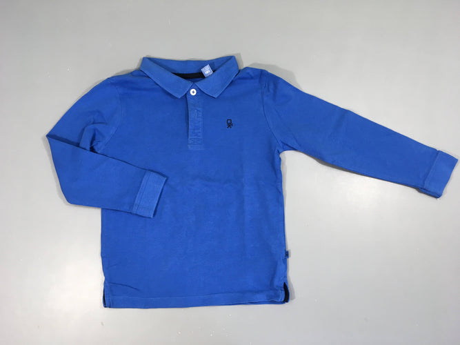 Polo m.l jersey bleu, moins cher chez Petit Kiwi