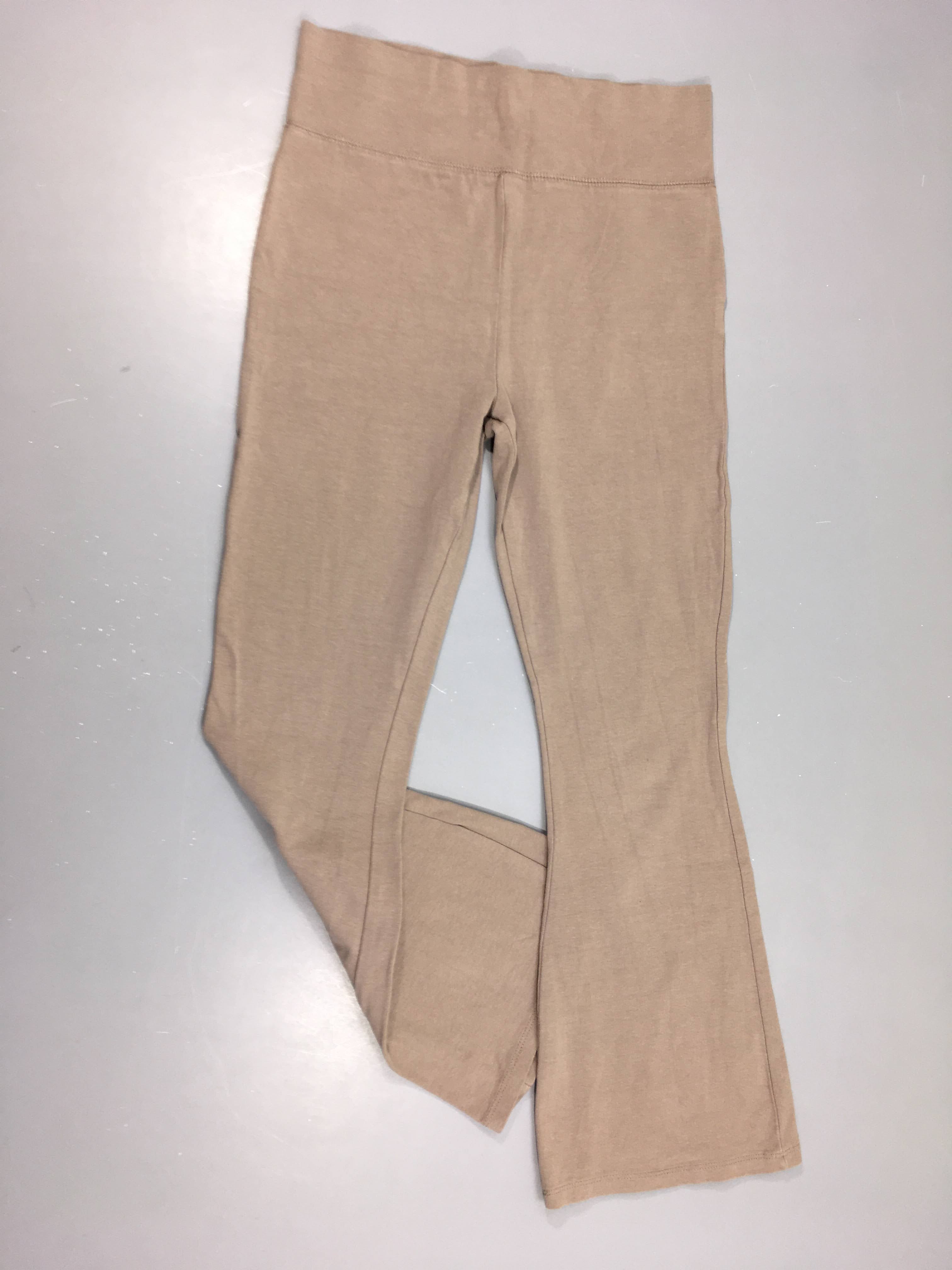 Pantalon flare jersey taupe