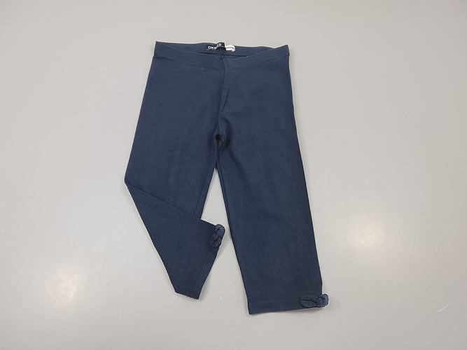 Legging 3/4  bleu marine, moins cher chez Petit Kiwi