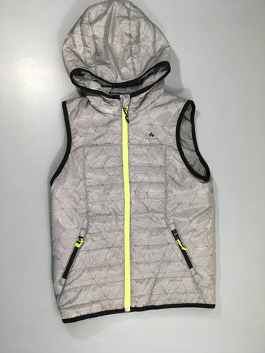 Bodywarmer gris formes géométrique, moins cher chez Petit Kiwi