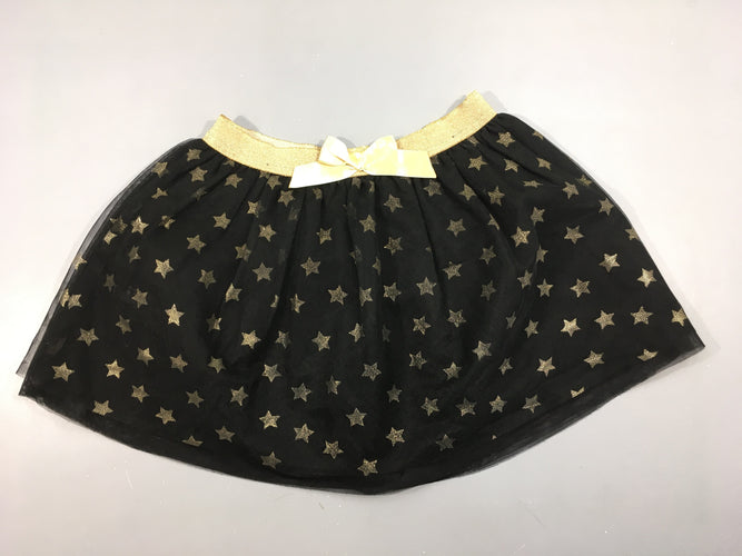 Jupe tulle noire doublée Etoiles dorées, moins cher chez Petit Kiwi