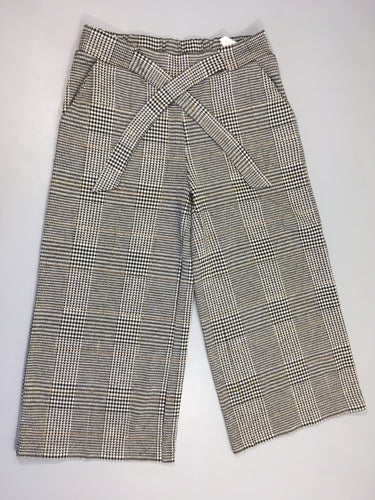 Pantalon court pied de poule blanc/noir, moins cher chez Petit Kiwi