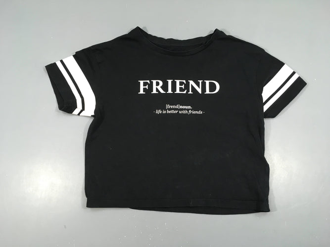 T-shirt m.c noir Friend, moins cher chez Petit Kiwi