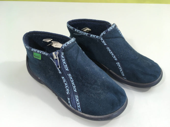 Pantoufles bleues Kickers, moins cher chez Petit Kiwi