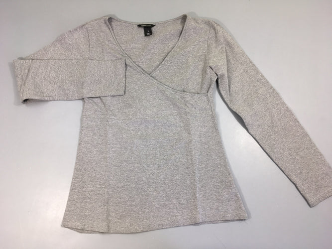 T-shirt d'allaitement m.l kaki gris chiné, moins cher chez Petit Kiwi