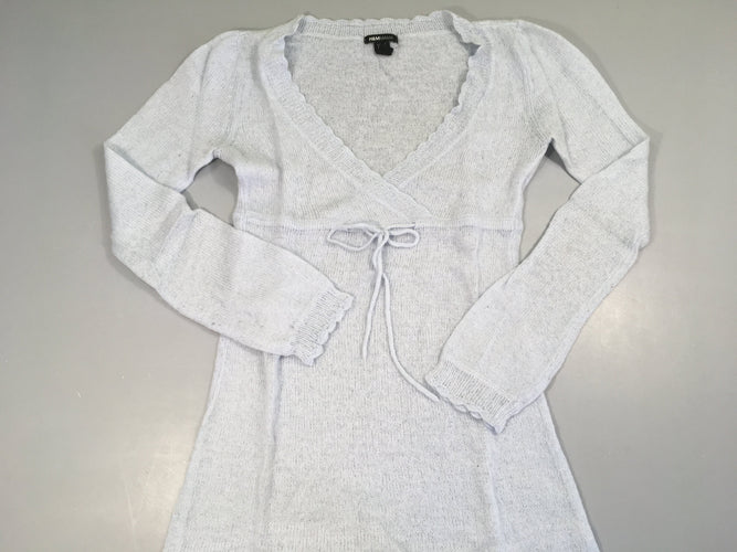 Pull léger bleu clair (laine), moins cher chez Petit Kiwi