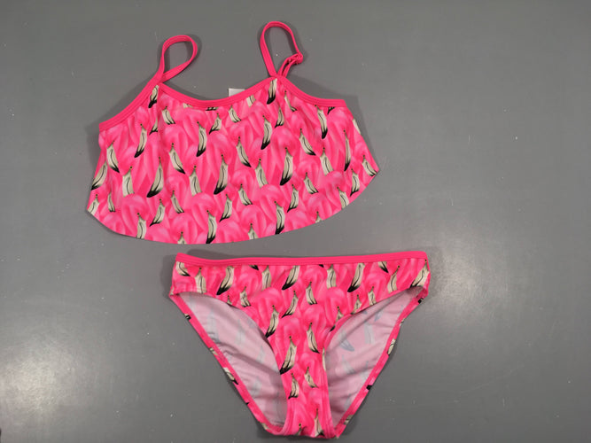 Bikini rose flaments, moins cher chez Petit Kiwi