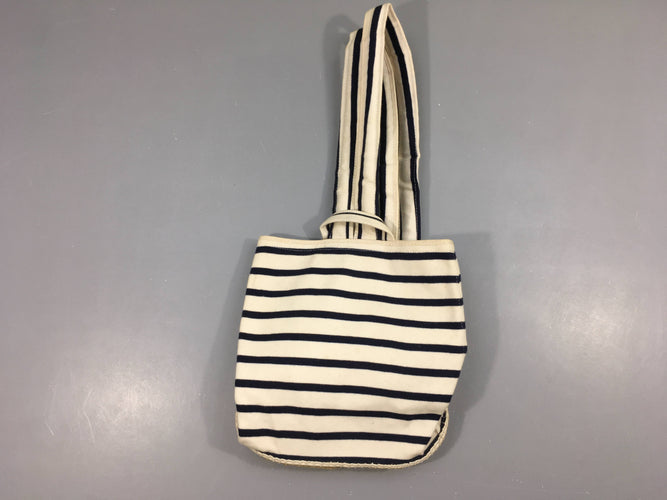 Sac à dos espadrie blanc-bleu, moins cher chez Petit Kiwi