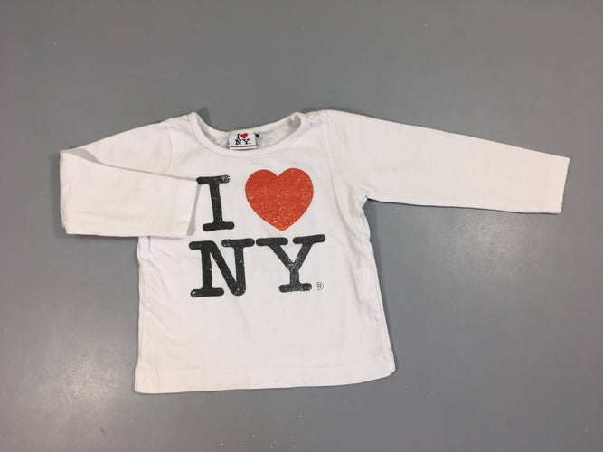 T-shirt ml bc I coeur irisé, moins cher chez Petit Kiwi