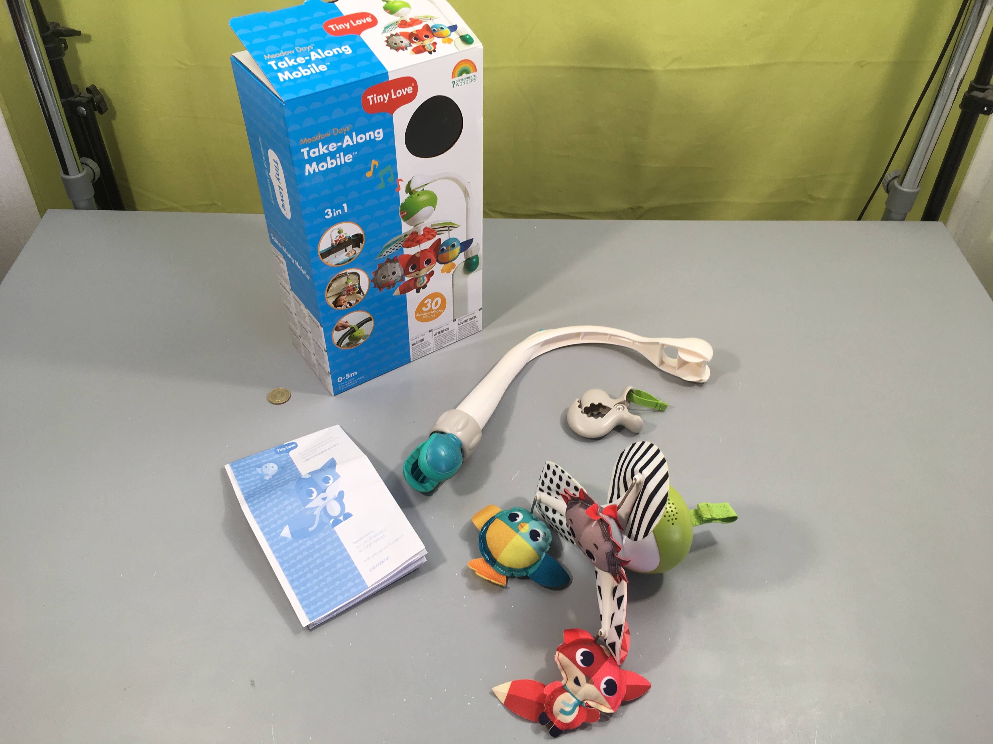 Mobile musical pour parc/lit de voyage/transats... Bruit de moteur pouvant déranger!