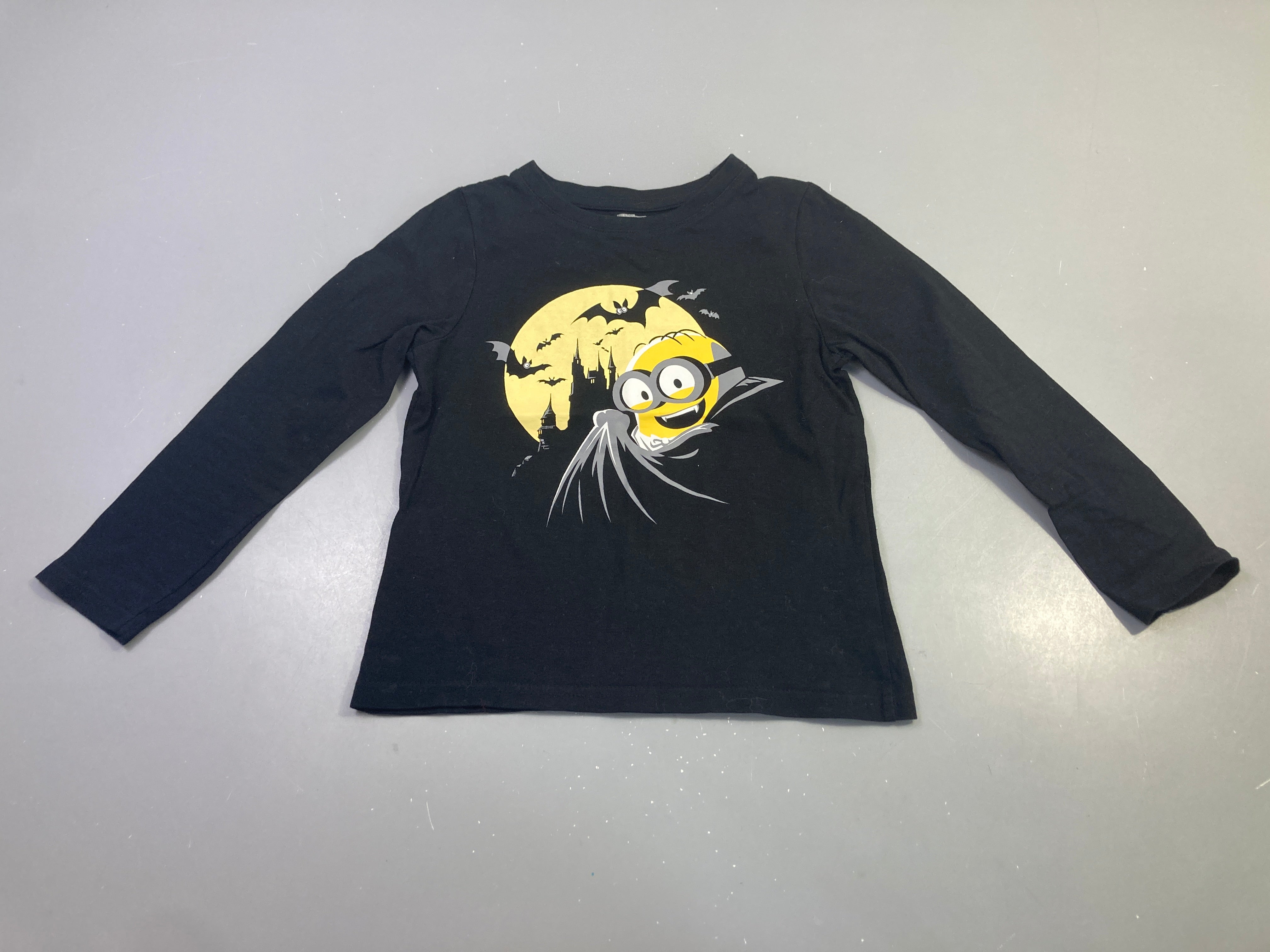 T-shirt m.l noir Minion Halloween