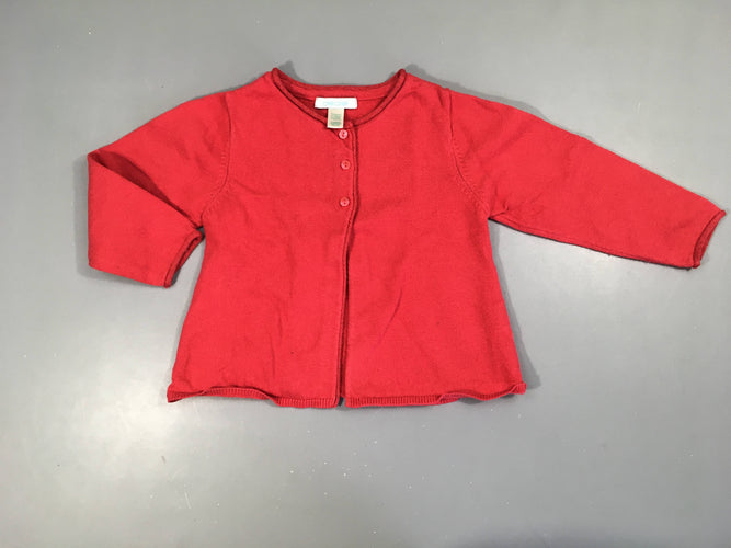 Gilet rose foncé bord irisé boloché, moins cher chez Petit Kiwi