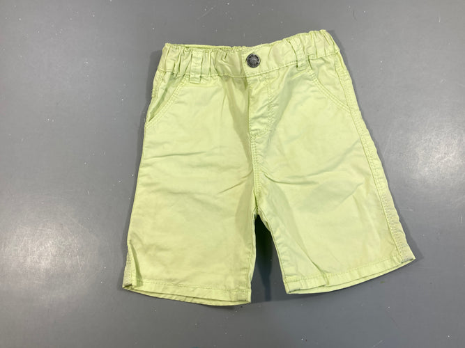 Bermuda vert anis, moins cher chez Petit Kiwi