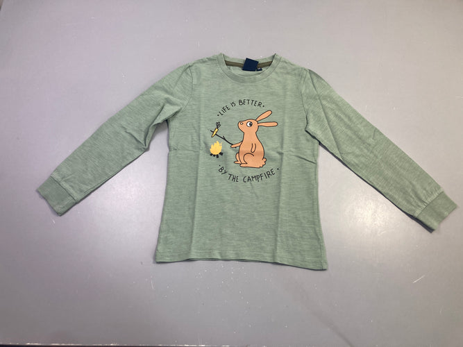 T-shirt m.l vert lapin campfire, moins cher chez Petit Kiwi