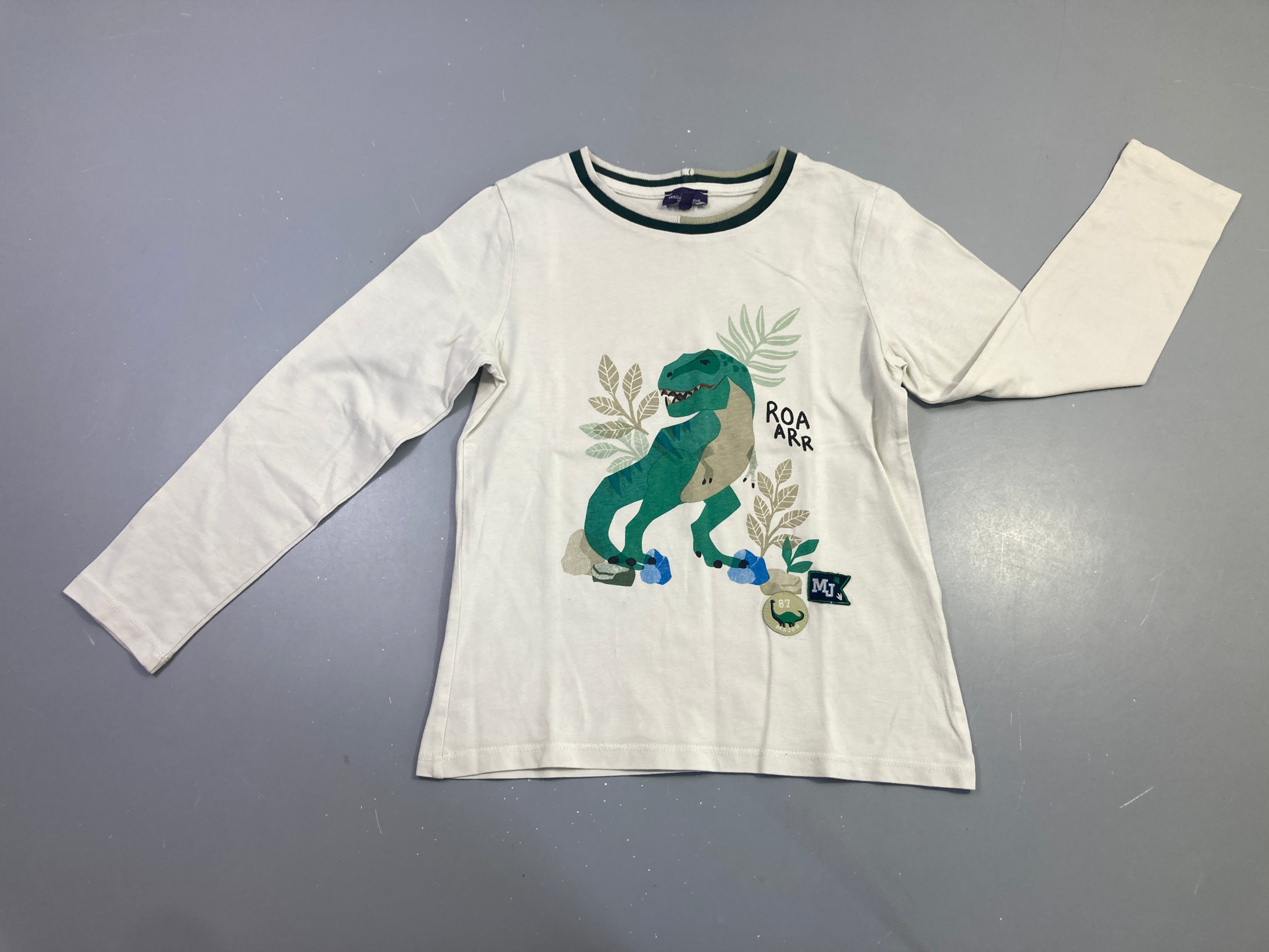 T-shirt m.l écru dinosaure Roarr-Petites taches