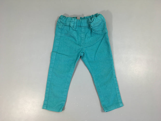 Pantalon turquoise, moins cher chez Petit Kiwi