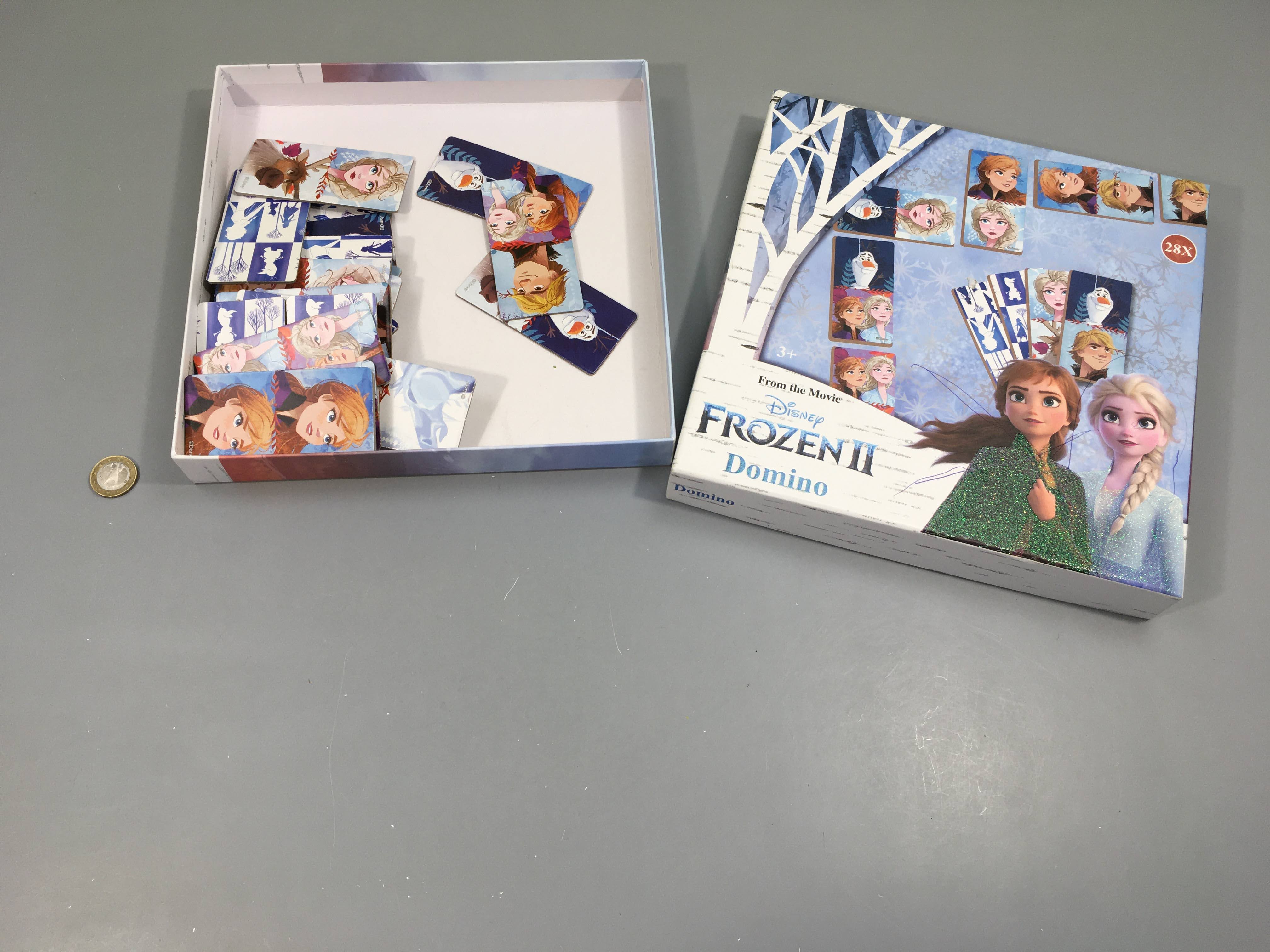 Complet domino 28pcs reine des neiges 2, 3+
