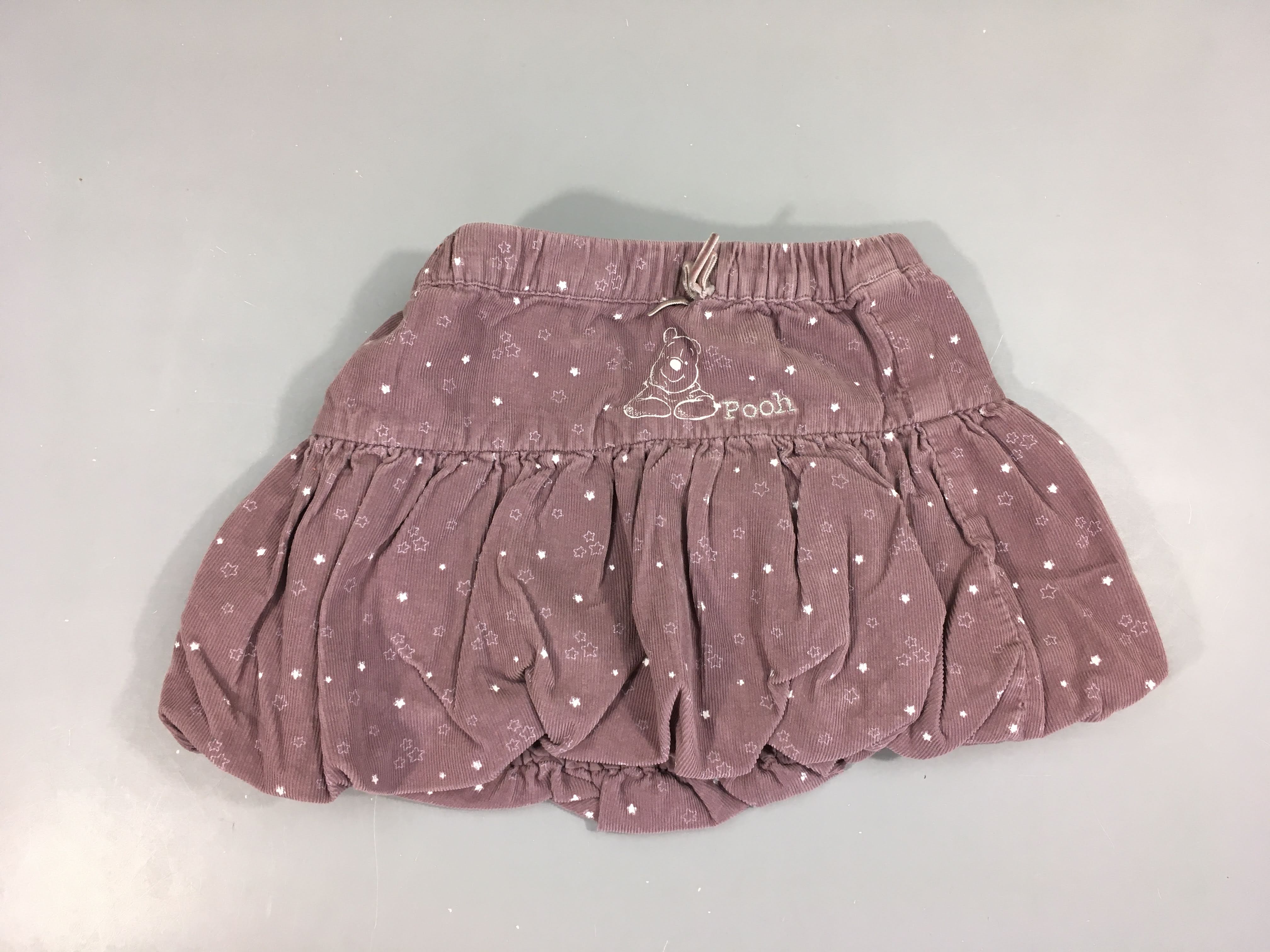 Jupe velours parme Winnie