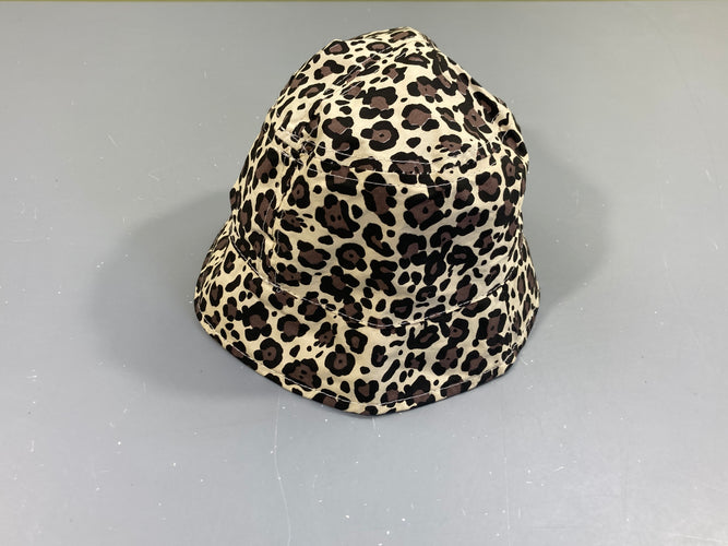 Chapeau beige léopard, moins cher chez Petit Kiwi