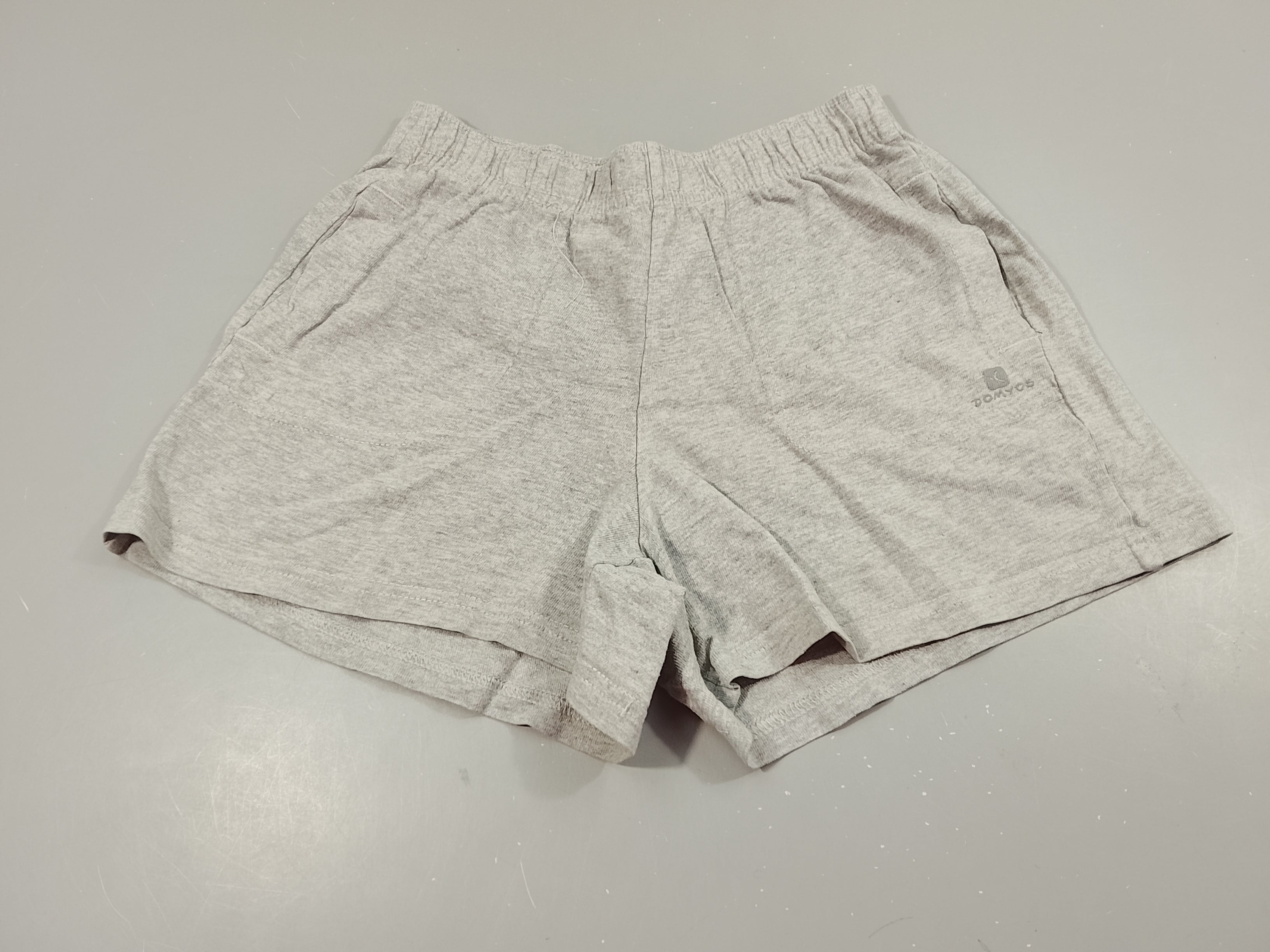 Short en jersey gris flammé 