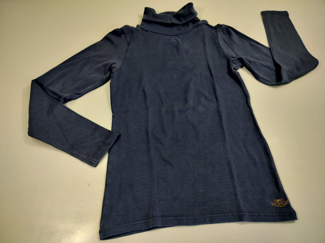 T-shirt m.l col roulé bleu marine, moins cher chez Petit Kiwi